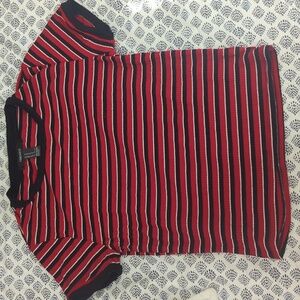 Red and Black Striped T-Shirt